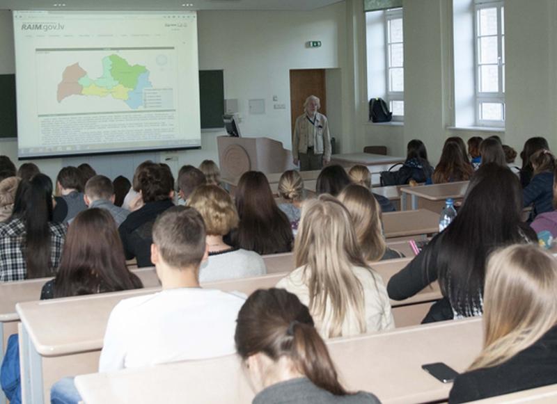 Tikšanās ar studentiem Latvijas Lauksaimniecības universitātē